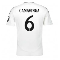 Pánský Fotbalový dres Real Madrid Eduardo Camavinga #6 2024-25 Domácí Krátký Rukáv